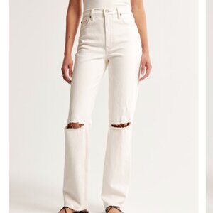 Abercrombie High Rise 90s Straight Jean